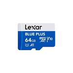 Lexar 64GB Blue Plus microSDHC s adp C10 A1