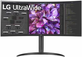 LG IPS monitor 34WQ75C QHD / prohnutý / 34" / 3440x1440 / 300cd/m2 / 5ms GtG /HDMI / DP / USB-C / repro