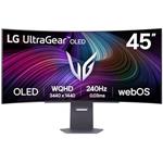 LG monitor zakřivený 45GX90SA-B 44,5 " OLED/3440x1440/21:9/275cd/m2/240 HZ/0,03ms/ DP/HDMI/USB-C/LAN/7Wx2/výškově stav.