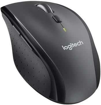 Logitech Marathon M705/Kancelářská/Optická/Pro praváky/1 000 DPI/Bezdrátová USB/Černá