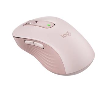 Logitech myš Signature M650 Large/optická/bezdrátová/400-2000dpi/5 tlačítek/logitech bolt/růžová