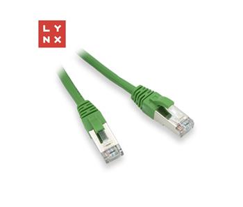 LYNX FTP patch kabel Cat5e PVC, CCA, 10m, zelený