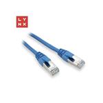 LYNX FTP patch kabel Cat5e PVC, CCA, 1m, modrý (balení obsahuje 10ks)