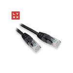 LYNX UTP patch kabel Cat5e, PVC, CCA, 20m, černý
