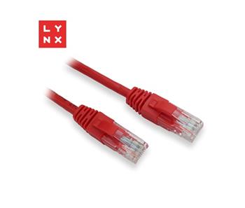 LYNX UTP patch kabel Cat5e, PVC, CCA, 5m, červený