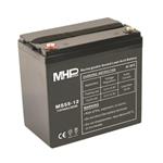 MHPower MS55-12 olověný akumulátor AGM 12V/55Ah, Terminál T1 - M6