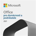 Microsoft Office pro domácnosti a podnikatele 2021 Czech Medialess ESD - elektronická licence (500 ,- sleva k PC/NTB)