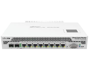 MikroTik Cloud Core Router, CCR1009-7G-1C-1S+PC,78x GLAN, 1x Combo, 1x SFP+, 2GB RAM, L6, LCD, pasive cooling
