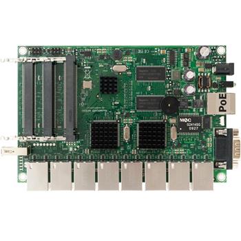 MikroTik RouterBoard RB493G Level 5, 9x Gb LAN, 3x miniPCI, 256 MB, Atheros 680 MHz