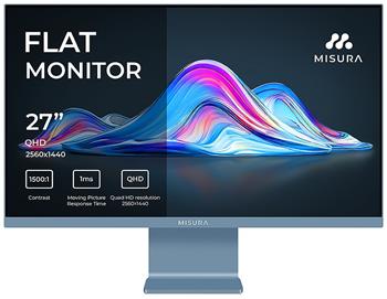 MISURA 27" LED VIVA P26M2741QKAB01/ IPS/ 2560x1440 (QHD)/ 1ms/ 350 cd/m2/ 1500:1/ HDMI/ DP/ USB-C/ mlhavě modrý