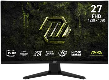 MSI Gaming MAG 274CF E20/ 27"/ 1920x1080/ VA/ 0,5ms/ 200Hz/ 300cd/m2/ 3500:1/ HDMI/ DP/ VESA/ černý