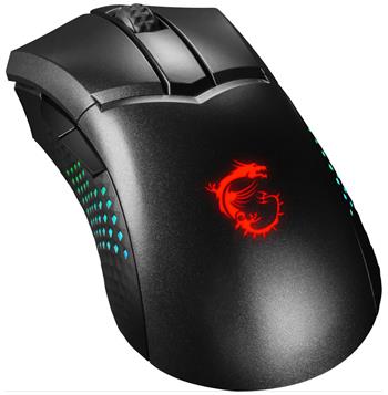 MSI herní myš CLUTCH GM51 Lightweight Wireless/ bezdrátová/ dobíjecí/ 26.000 dpi/ RGB podsvícení/ 6 tlačítek/ USB