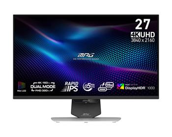 MSI MPG/274URDFW E16M/27"/IPS/4K UHD/160Hz/0,5ms/Černá/3R