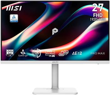 MSI PRO MAX 271PHW E14/ 27"/ 1920x1080/ IPS/ 1ms/ 144Hz/ 250cd/m2/ 1000:1/ HDMI/ VESA/ bílý