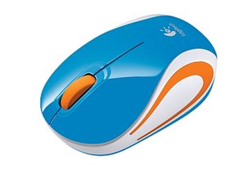 myš Logitech Wireless Mini Mouse M187 modrá