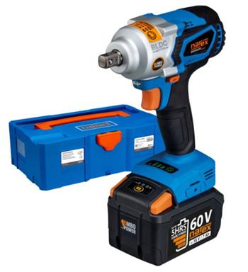 Narex ASR 620-3HTB - 60V BRUSHLESS JUMBO POWER bezuhlíkový rázový utahovák s regulací výkonu pro nejnáročnější použití