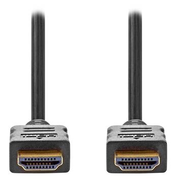 NEDIS High Speed HDMI 2.0 kabel s ethernetem/ 4K@60Hz/ zlacené konektory HDMI-HDMI/ černý/ bulk/ 1,5m