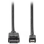 NEDIS Mini DisplayPort kabel/ Mini DisplayPort Zástrčka - DisplayPort Zástrčka/ černý/ 2 m