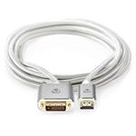NEDIS PROFIGOLD HDMI kabel/ konektor HDMI - DVI-D 24+1 zástrčka/ bavlna/ stříbrný/ BOX/ 2m