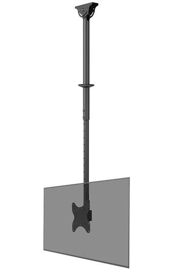 Neomounts CL35-340BL12 Flat Screen Ceiling Mount (Height: 106-156 cm)