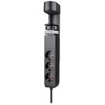Neomounts DS22-840BL6  VOLT Desk Clamp socket with Quick-charge USB Ports, 3x type-F 230V, 1x USB-A 18W, 2x USB-C 20W