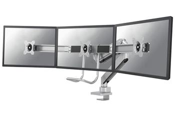 Neomounts Select NM-D775DX3SILVER / Flat Screen Desk mount (17-27") desk clamp/grommet / Silver