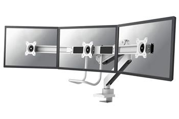 Neomounts Select NM-D775DX3WHITE / Flat Screen Desk mount (17-27") desk clamp/grommet / White