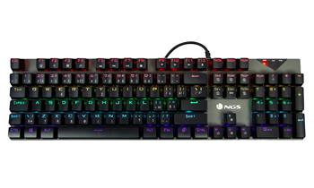 NGS GKX-500/ Mechanická herní drátová klávesnice/ USB/ RGB podsvícení/ černá/ CZ+SK layout