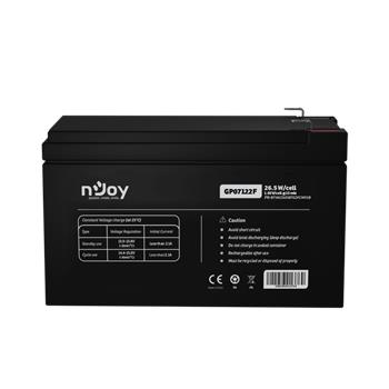 nJoy - baterie GP07122F 12V/7Ah, F2 (T2) Faston 250