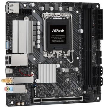 OPRAVENÉ - ASRock B760M-ITX/D4 WIFI / Intel B760 / LGA1700 / 2x DDR4 / 1x M.2 / HDMI / DP / USB-C / WiFi / Mini-ITX