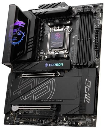 OPRAVENÉ - MSI MPG X870E CARBON WIFI / AMD X870E / AM5 / 4x DDR5 / 4x M.2 / HDMI / USB-C / WiFi / ATX