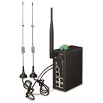 OPRAVENÉ - POUŽITÉ - Planet IoT/M2M průmyslová brána, 1xWAN+3xLAN 1Gb, 2xLTE, WiFi ac, 3xCOM, I/O, DIN, IP30, -35/+75C,