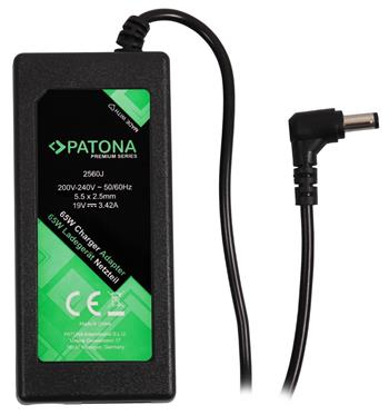 PATONA napájecí adaptér k ntb/ 19V/3,42A 65W/ konektor 5,5x2,5mm/ ASUS,ACER,HP,.PREMIUM/ délka kabelu 2,5 m