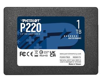 PATRIOT P220/1TB/SSD/2.5"/SATA/3R