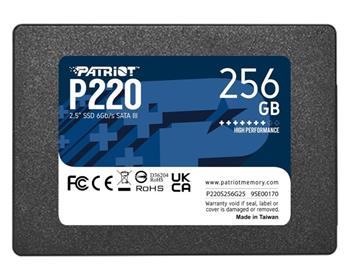 PATRIOT P220/256GB/SSD/2.5"/SATA/3R