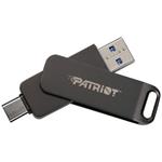 PATRIOT RAGE R550 64GB / USB Typ-A + USB Typ-C / USB 3.2 Gen 1 / šedá