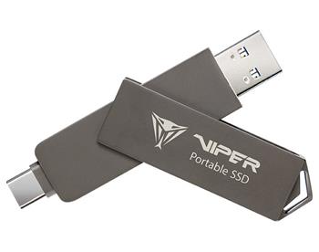 PATRIOT Viper Portable PVP30 SSD 1TB Type A+C / USB 3.2 Gen 2 / šedá