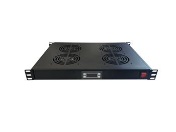 Adex ventilační jednotka, 4 ventilátory, termočidlo, černý