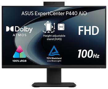 ASUS ExpertCenter P4/ AiO/ i5-13420H/ 16GB/ 512GB SSD/ Intel® UHD/ 23,8"FHD,Touch/ W11P EDU/ černý