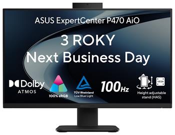 ASUS ExpertCenter P4 AiO/ i7-13620H/ 32GB/ 1TB SSD/ Intel UHD/ 27"FHD,matný/ W11P/ kbd+myš/ černý