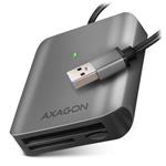 AXAGON CRE-S3, USB-A 3.2 Gen 1 - SUPERSPEED čtečka karet, 3-slot & lun SD/microSD/CF, podpora UHS-II