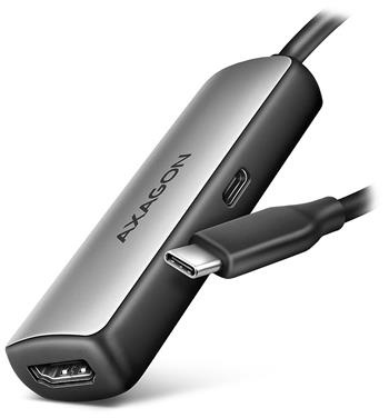 AXAGON RVC-HI8KPD, USB-C -> HDMI 2.1 redukce / adaptér, 8K/60Hz, 4K/144Hz, HDR10+, PD100W