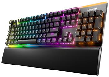 Be quiet! klávesnice LIGHT MOUNT Silent Linear / tichá / ARGB i LED pásky / 5 funk. kláves / lineární stisk / US / čern