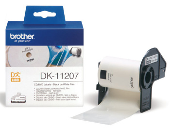 Broter - Originální štítek DK-11207, černá na bílé, průměr 58 mm