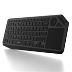 C-TECH klávesnice WLTK-02, Dual mode, BT5.0 + 2,4GHzb, bezdrátová s touchpadem, černá
