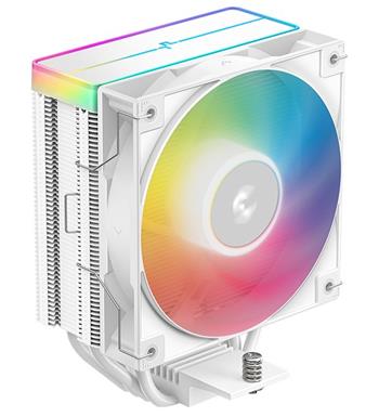 DEEPCOOL chladič AG400 ARGB V2 / 120mm fan ARGB / 4x heatpipes / PWM / pro Intel i AMD / bílý