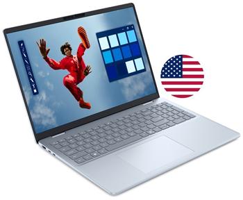 DELL 16 Plus Touch DB16250/ Core Ultra 7 258V/ 32GB/1TB SSD/16" FHD+ dotykový/FPR/US kl./W11Pro/modrý/3Y PS NBD on-si.