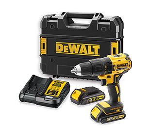 Dewalt Aku vrtačka příklepová DeWALT DCD778S2T, 18V XR, 2x aku LI-Ion / 1,5 Ah, Tstak