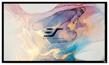 ELITE SCREENS plátno v pevném rámu 100" (254cm)/ 16:9/ 124×221cm/ gain 1.1/ rám černý 6cm