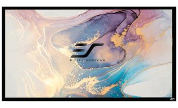 ELITE SCREENS plátno v pevném rámu CINEMA Scope 138" (350,5cm)/ 2,35:1/ 137,2×322,3cm/ gain 1.1/ rám černý 6cm